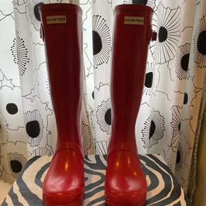 HUNTER Red Rainboots